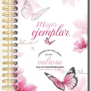 LIBRETA DE ANILLAS CON ELASTICO MUJER EJEMPLAR