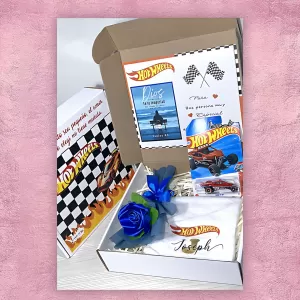 Pack: Hotweels + Cajita personalizada 