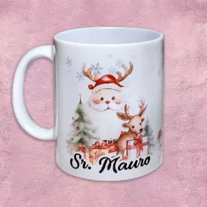 Taza - Santa con Reno