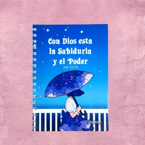 Cuaderno Pequeño - Sombrilla Azul