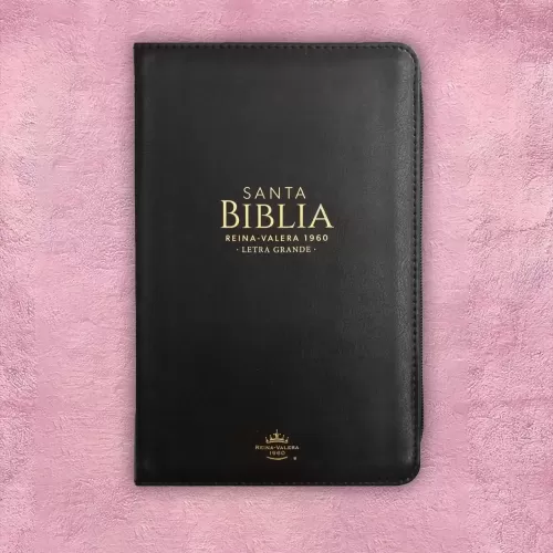Biblia Mediana - Negro (Textura piel)