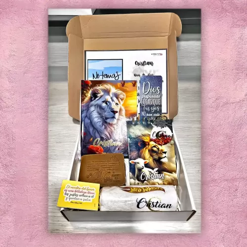 Pack Biblia y Libreta - Leon Blanco