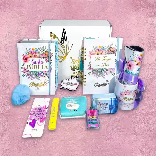 Pack Gisella - Biblia Flores Celeste