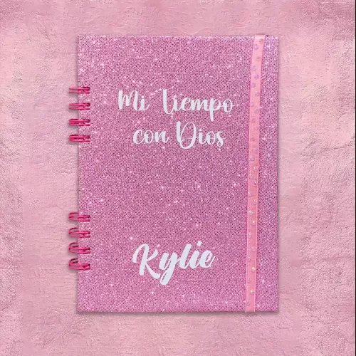 Agenda Devocional - Kylie Pedreria Rosada