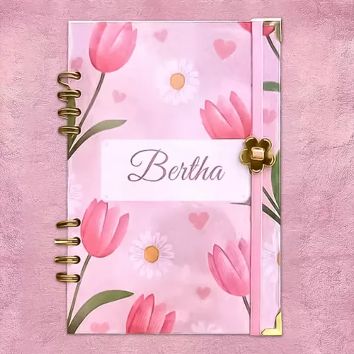 Agenda Devocional - Tulipanes rosas