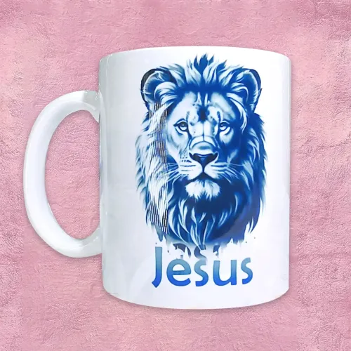 TAZA - LEÓN AZUL
