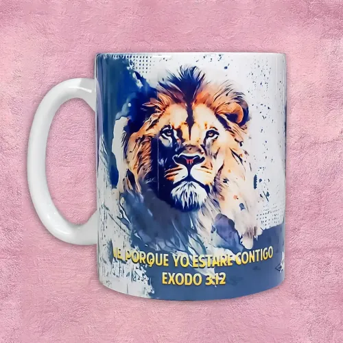 TAZA - LEÓN ACUARELA